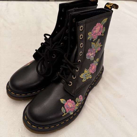 Dr Martens 1460 Vonda II Embroidered Floral Boots - Picture 14 of 16
